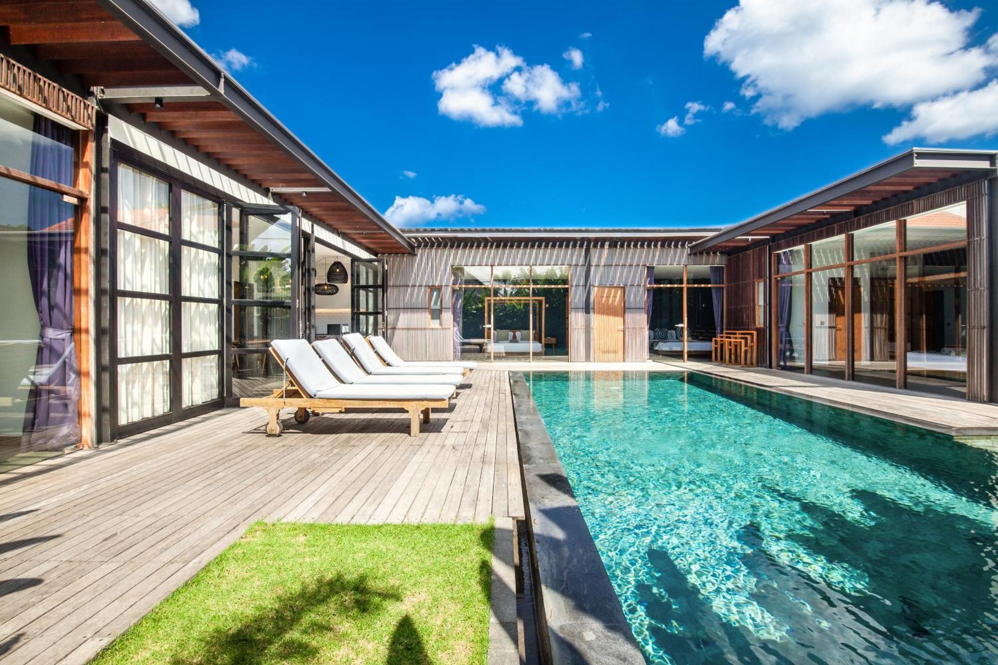 New 5Br Villa, Enclosed Lounge, Canggu Oasis Bagian luar foto