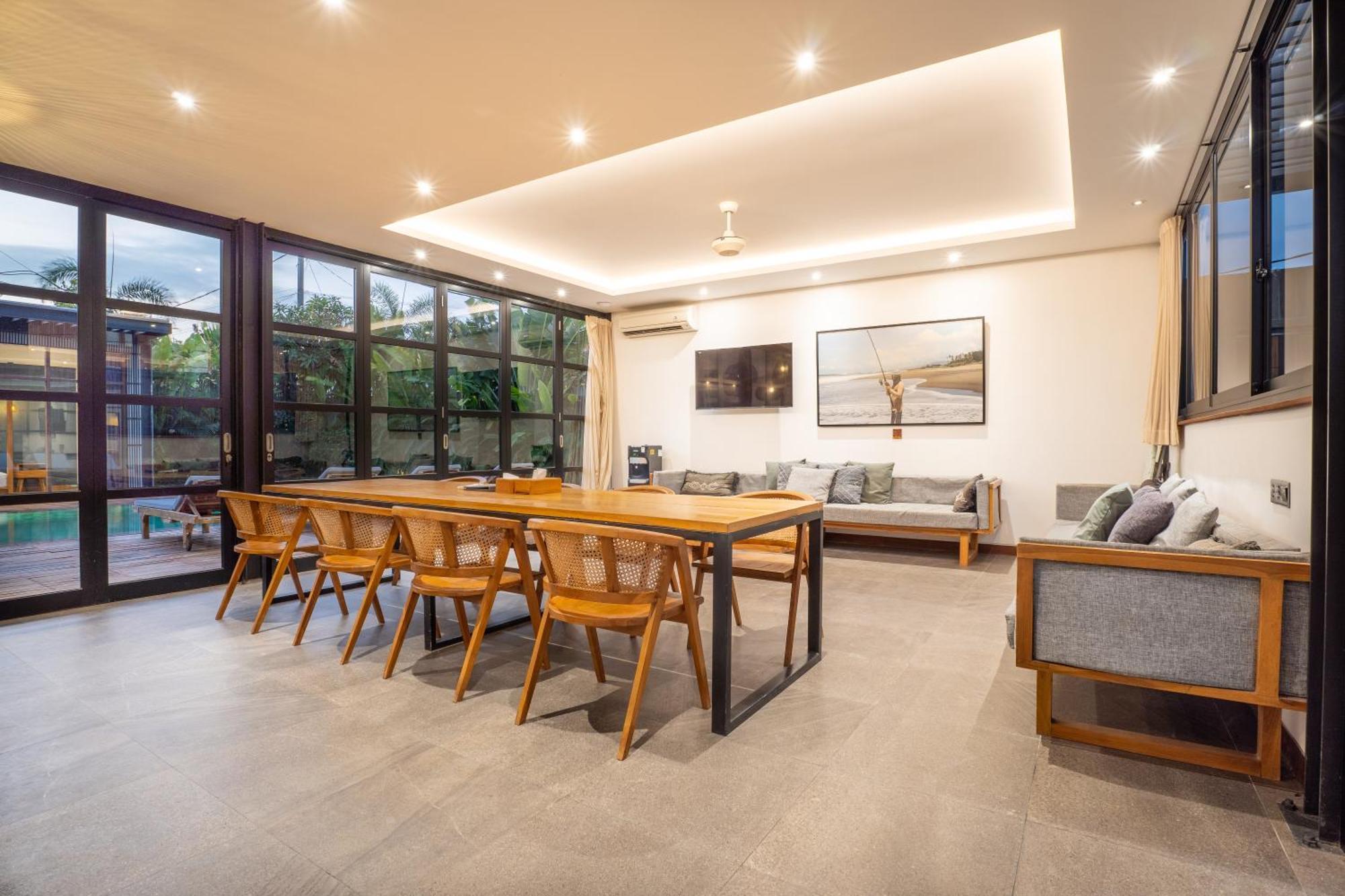New 5Br Villa, Enclosed Lounge, Canggu Oasis Bagian luar foto