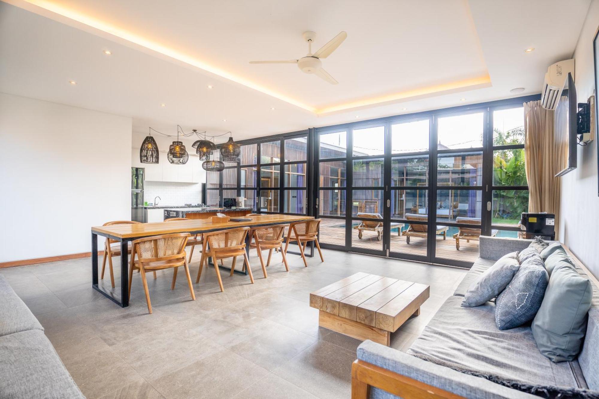 New 5Br Villa, Enclosed Lounge, Canggu Oasis Bagian luar foto